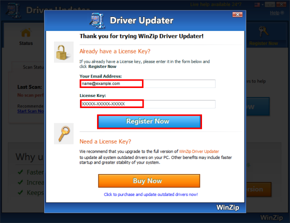 babupc winzip driver updater virus