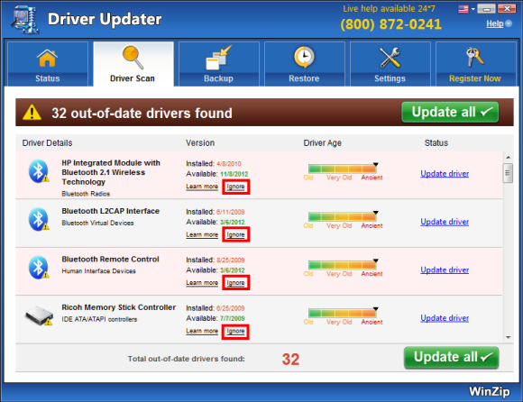 WinZip Driver Updater 5.42.2.10 download the last version for mac