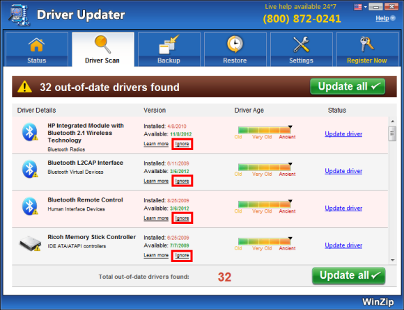 winzip driver updater cost