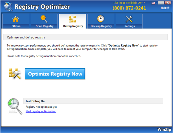 
                                                                                                                           WinZip Registry Optimizer Screen Shot
                                                                                                                           