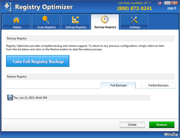 
                                                                                                                           WinZip Registry Optimizer Screen Shot
                                                                                                                           