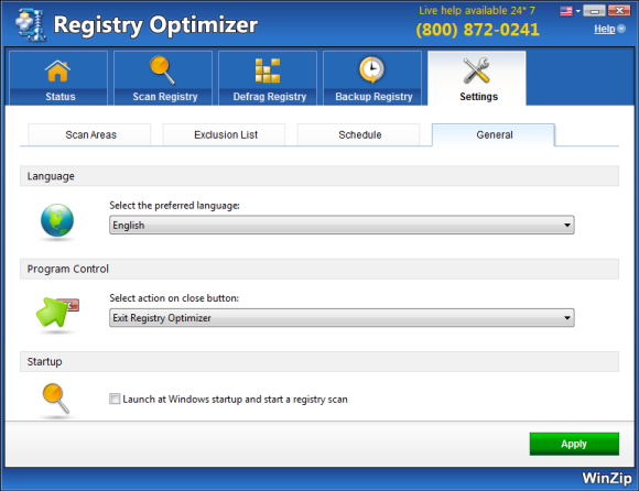 winzip registry optimizer key