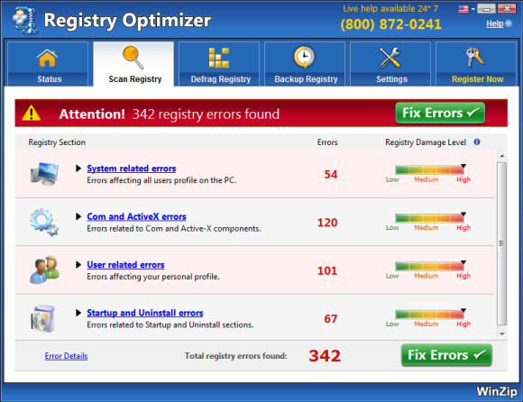 
                                                                                                                           WinZip Registry Optimizer Screen Shot
                                                                                                                           