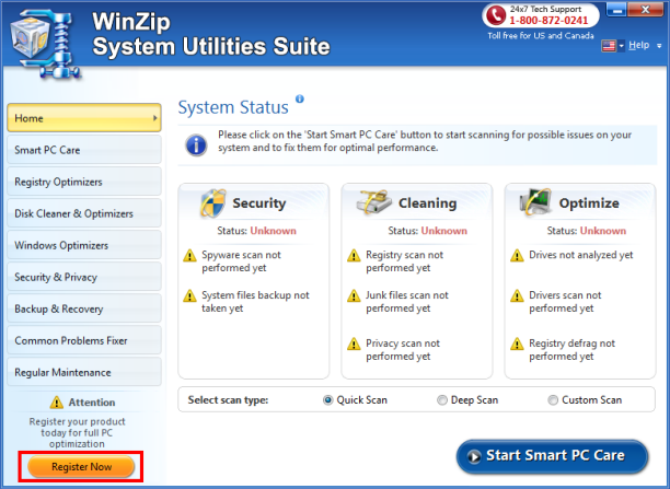 instal WinZip System Utilities Suite 3.19.1.6