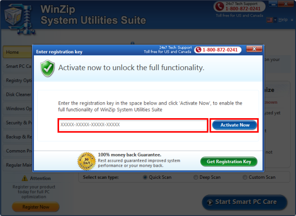 WinZip System Utilities Suite Screen Shot